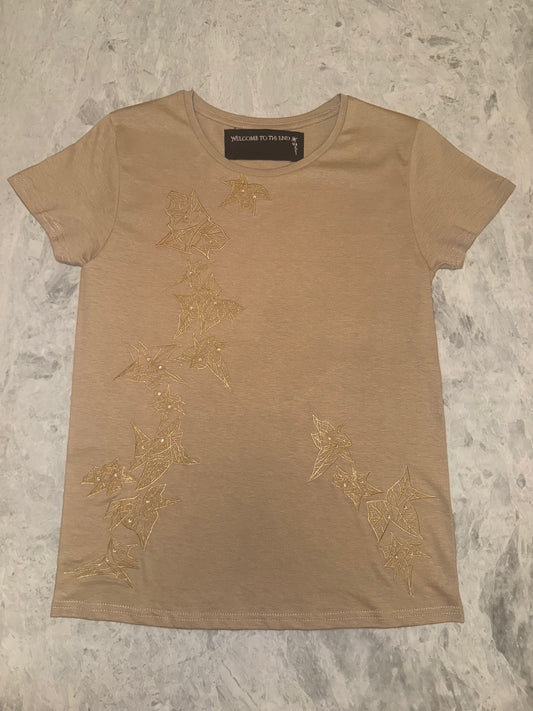 Emerge Women's T-Shirt (Sand/Gold)