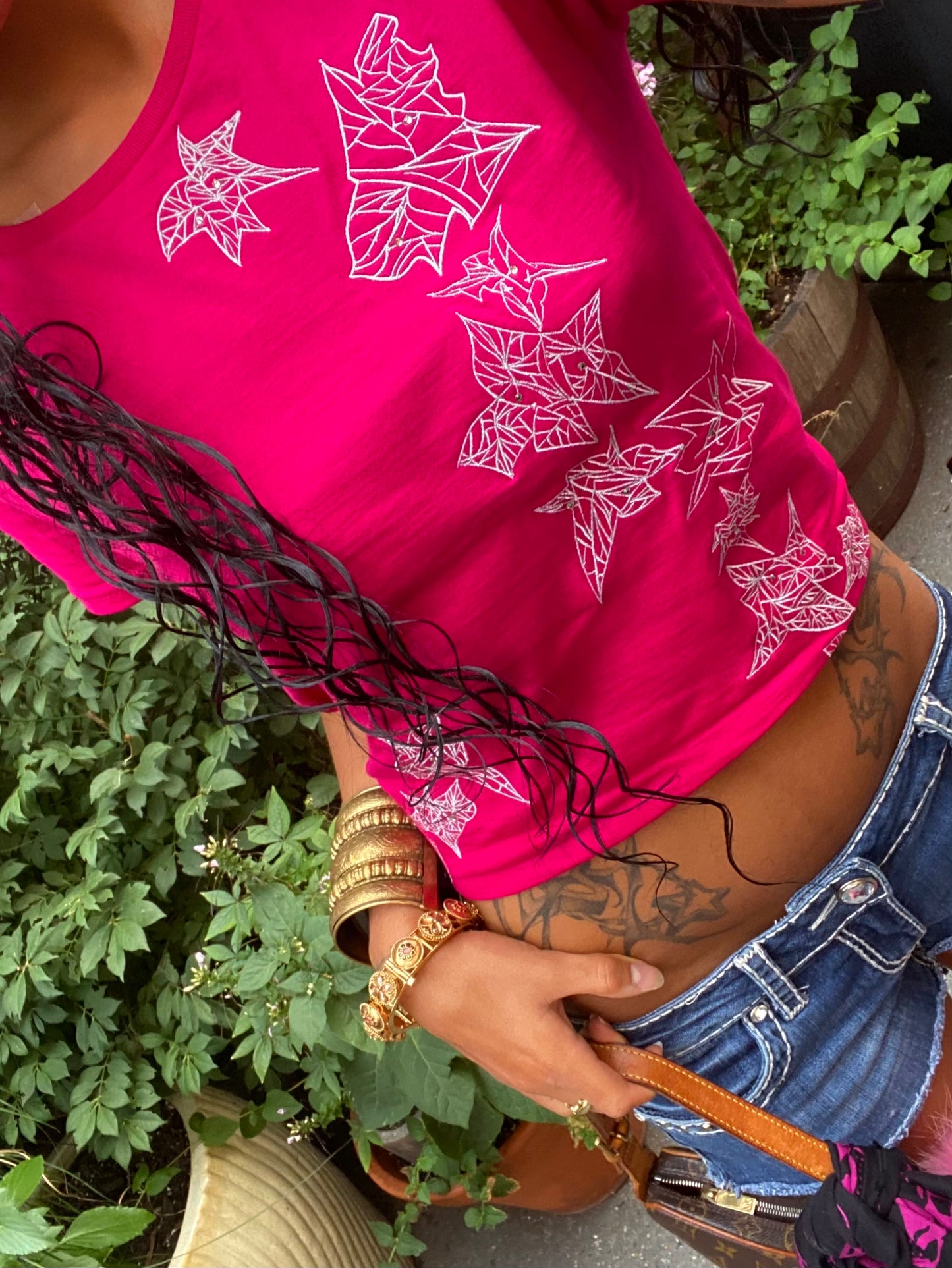 Emerge Women's T-Shirt (Fuchsia/Silver)