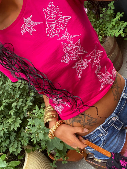 Emerge Women's T-Shirt (Fuchsia/Silver)