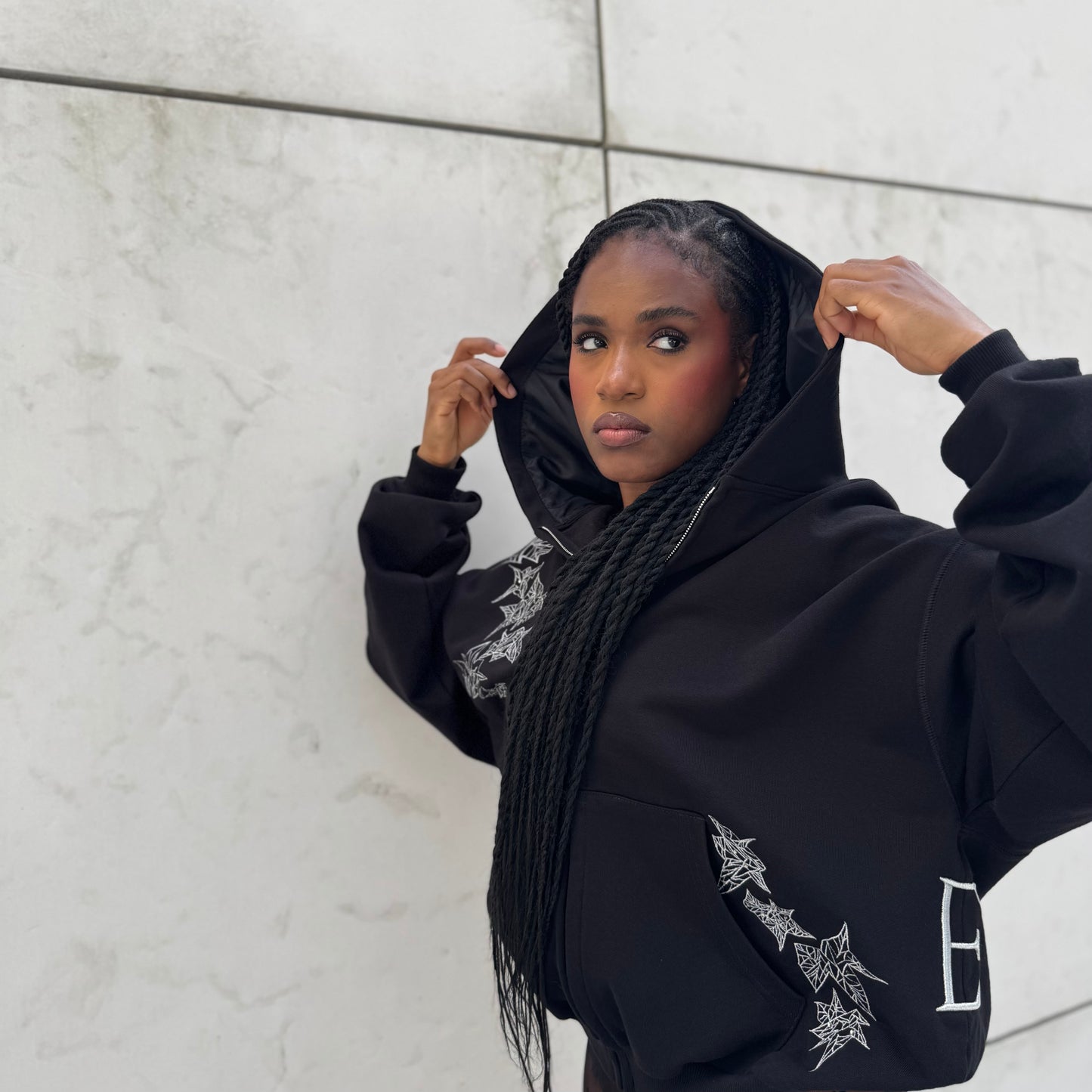 EMERGE Zip-Up Hoodie (SILVER)